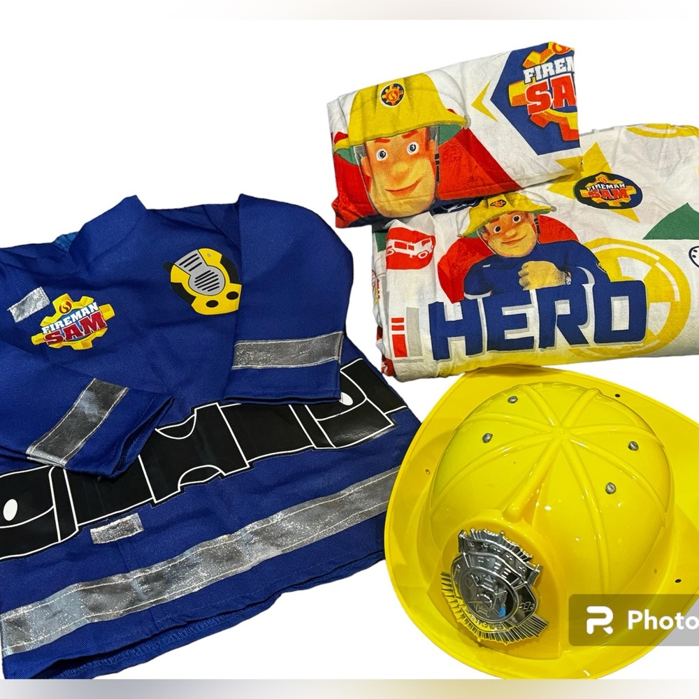 Fireman Sam Duvet, Pillow Case,Costume